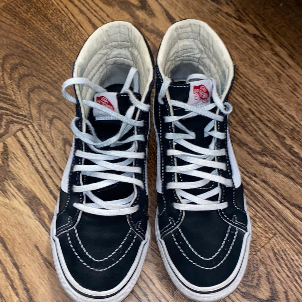 Black and White High Top Vans
